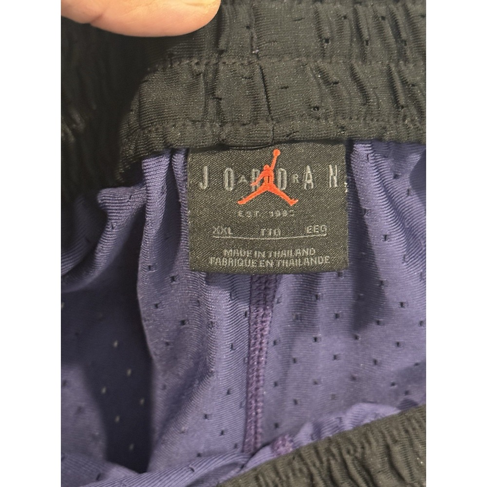 Nike Air Jordan Mens Diamond Basketball Short 2XL Purple Black Casual Lounge Gym - Picture 15 of 16